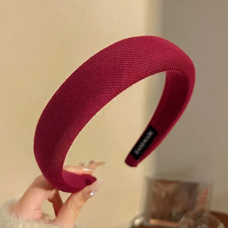 Simple Hair Accessories High Cranium Sponge Cloth Headband