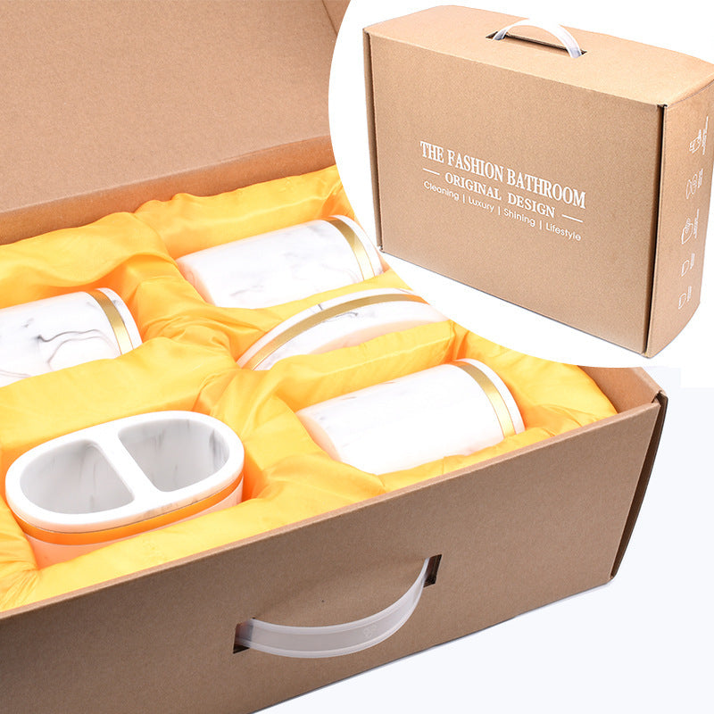 Marble Bathroom Amenities Kit – Home & Hotel Essentials