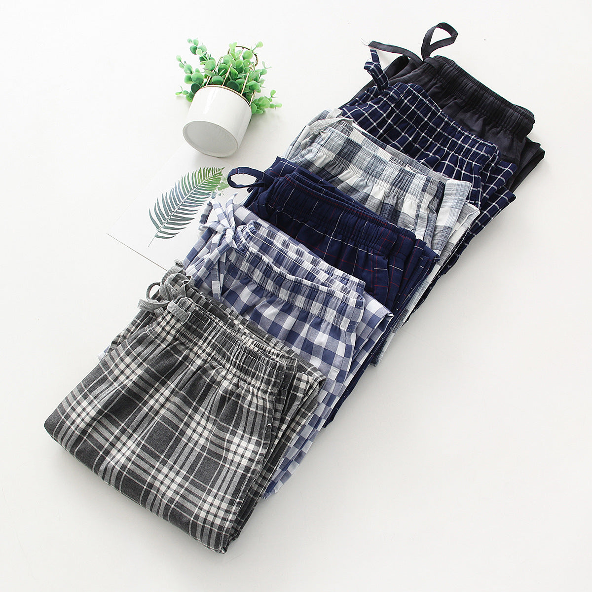 Men's Thin Pajamas Cotton Comfortable And Breathable