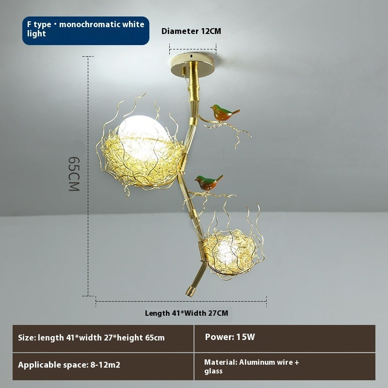 Wind Bird's Nest Chandelier Personalized Bar Lighting