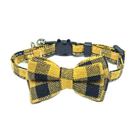Yellow and black plaid