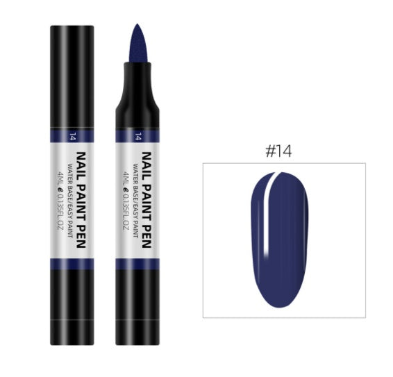 Plastic Nail Art Pen 24 Color Water Based Flower Painting