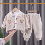 Boys' Three-piece Suit Handsome Overalls