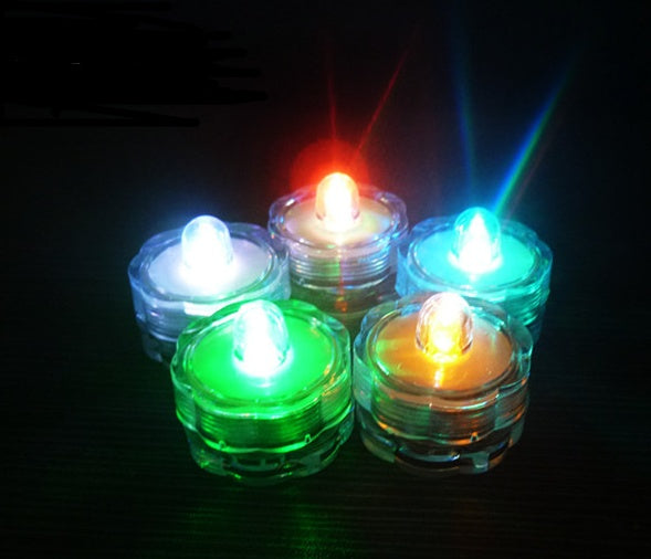 Colorful LED Waterproof Electronic Candle Lights Battery Operated Decorative Diving Candles