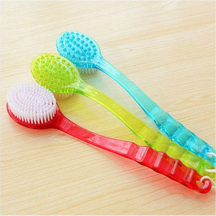 Long Handle Back Scrubber – Bath Brush with Sponge for Exfoliating & Skin Massage