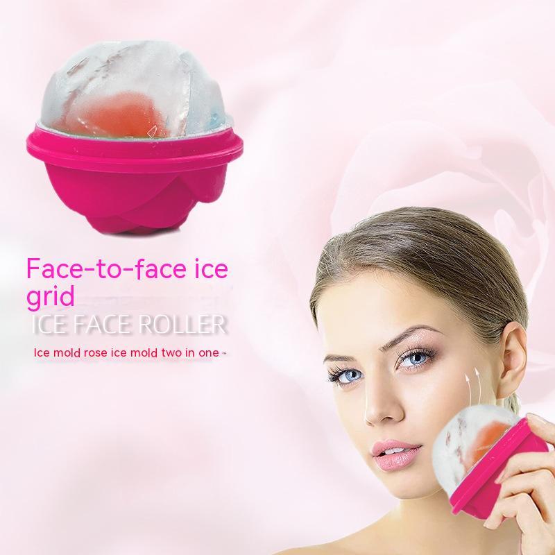 Rose Ice Cube Mold – Silicone Tray for Drinks & Beauty Skincare