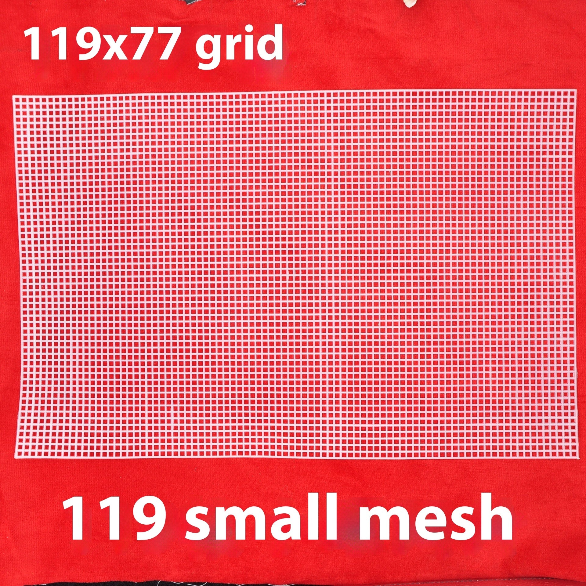 Cloth Woven Knitting Bag with 4mm Plastic Gridding Mesh Plate – DIY Craft Organizer