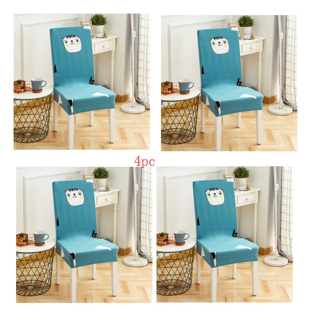 Elastic Siamese Solid Color Stretch Office and Hotel Chair Cover