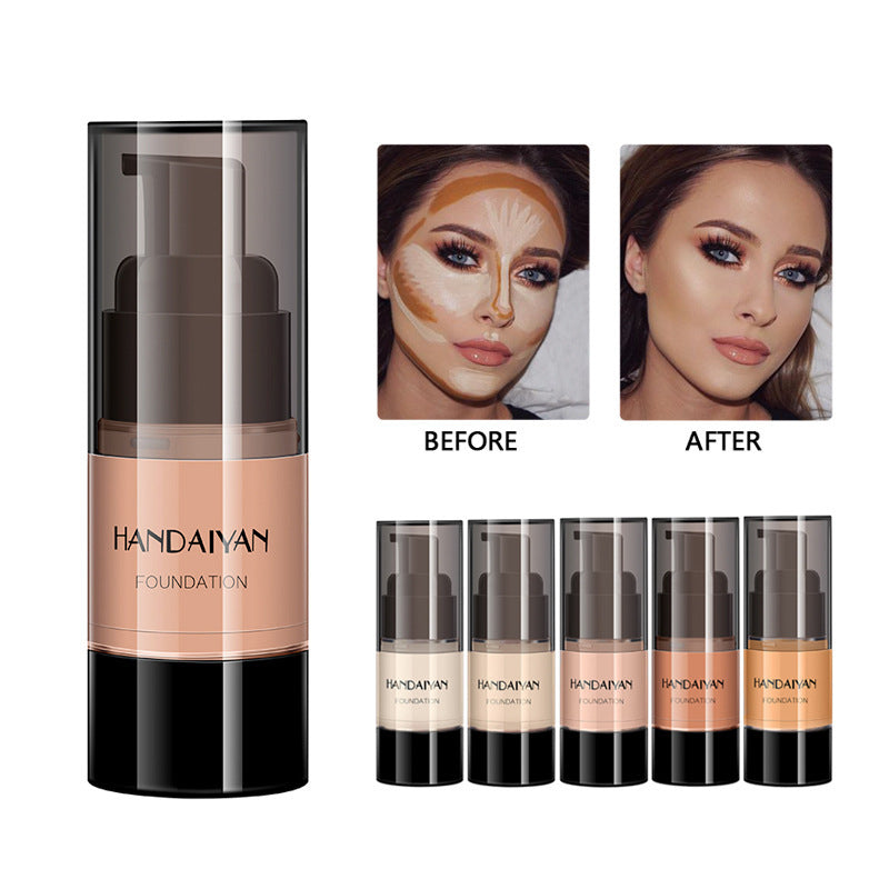 Silicone Full Coverage Liquid Foundation For Dark Skin