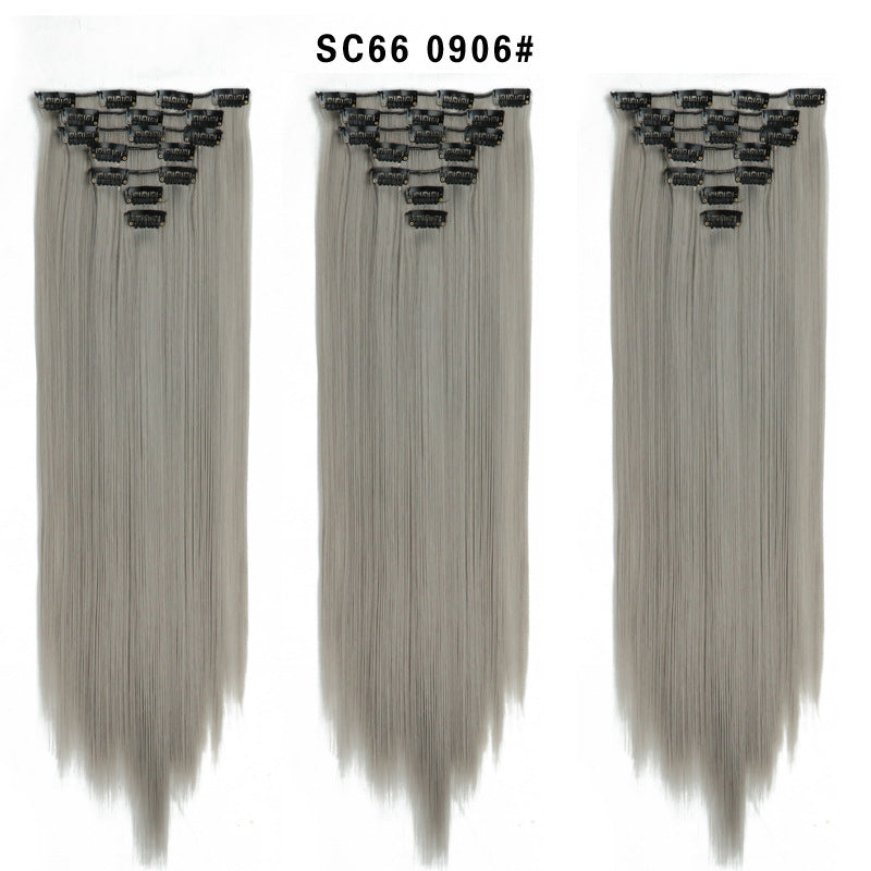 16 Card Seven-piece Hairpiece Clip Wig Beauty Chemical Fiber Wig Set Hair Extension