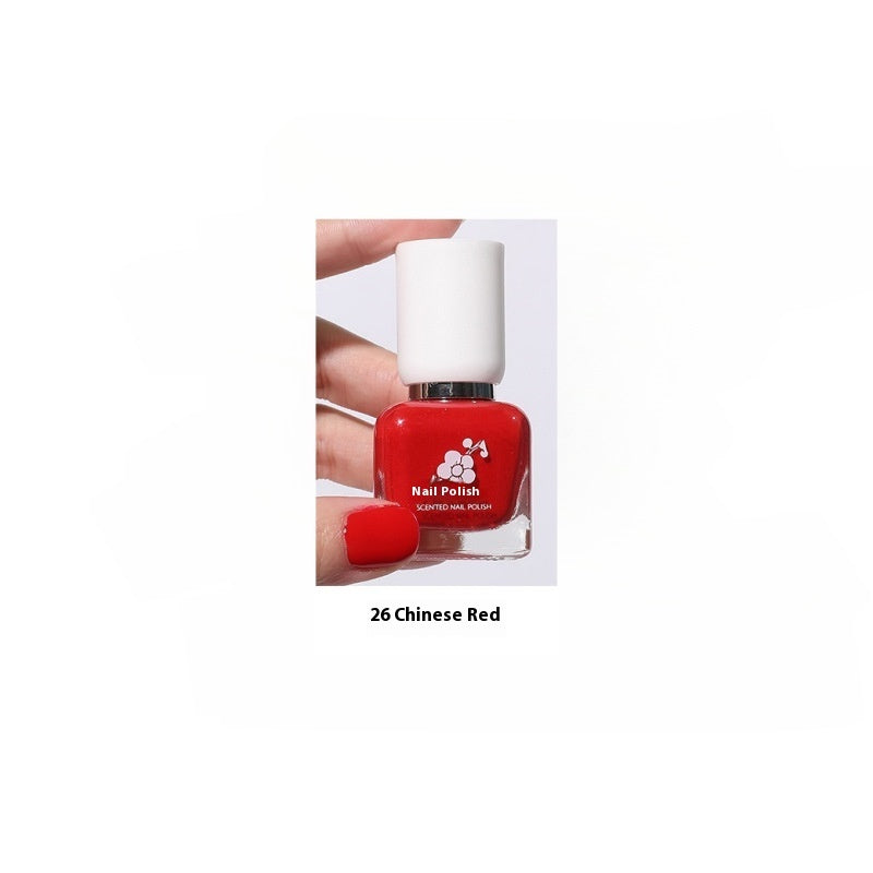 Water-based Quick-drying Baking-free Long-lasting Tearable Popular Color White Fragrance-retaining Nail Polish