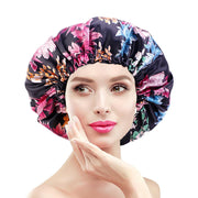 Printed Satin Double-Layer Adjustable Home Cap
