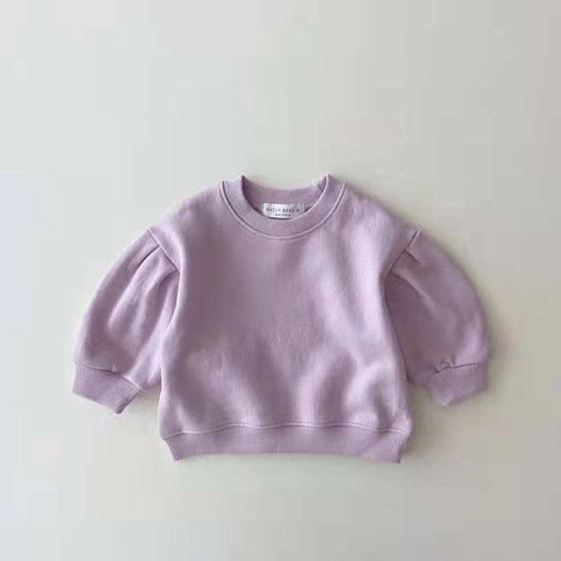 Korean Style Baby Clothing Set – Spring and Autumn Cotton Sweater and Pants Two-Piece Outfit for Infant Girls and Toddlers