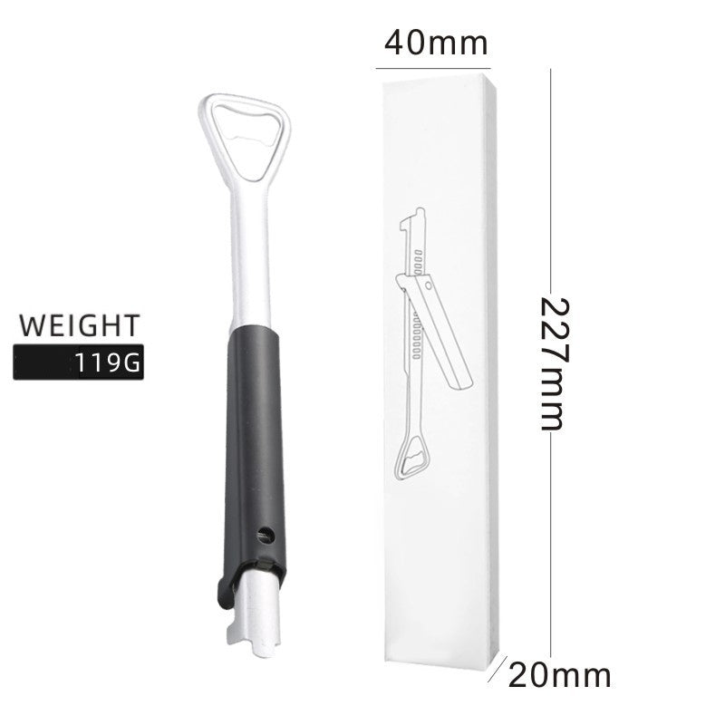2-in-1 Adjustable Stainless Steel Can & Beer Bottle Opener – Multifunctional Kitchen Tool