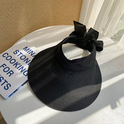 Bow Knot Beach Sunscreen Big Brim Hat