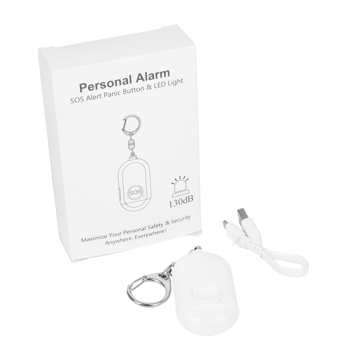 Anti-Wolf Self-Defense Alarm Woman Call For Help Personal Safety Alarm