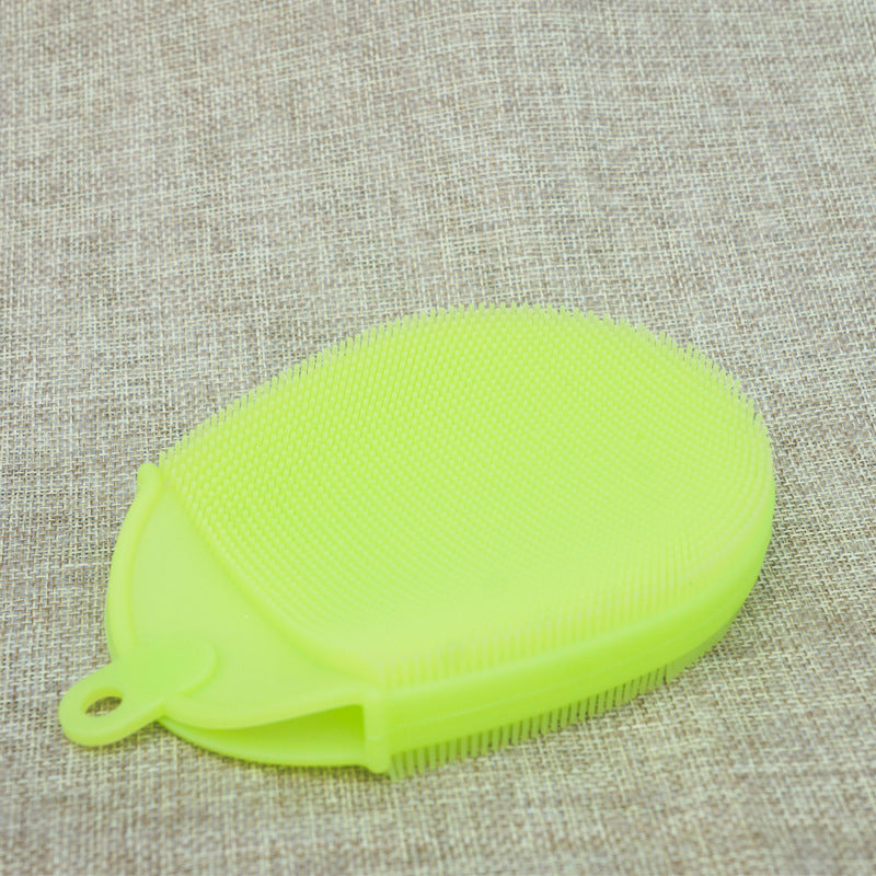 SoftBristle Silicone Baby Shower Brush – Gentle Scalp & Body Cleaner for Newborns
