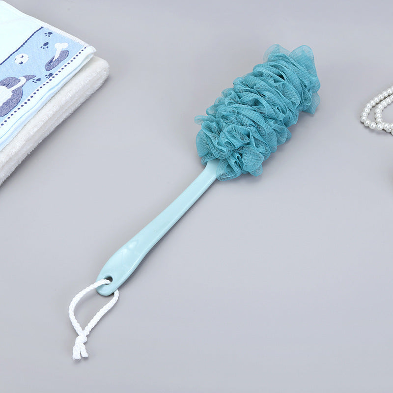 Long Handle Back Scrubber Brush – Soft Mesh Bath & Shower Sponge Brush