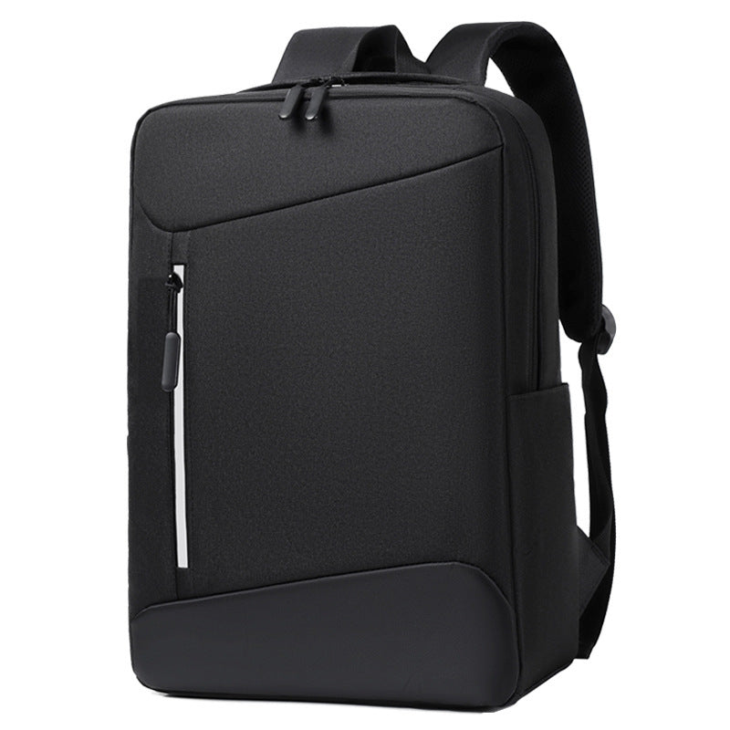 Men's Solid Color Business Laptop Backpack Oxford Cloth