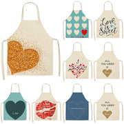Red Lip Letters Apron – Oil-Proof, Stain-Resistant Kitchen Apron