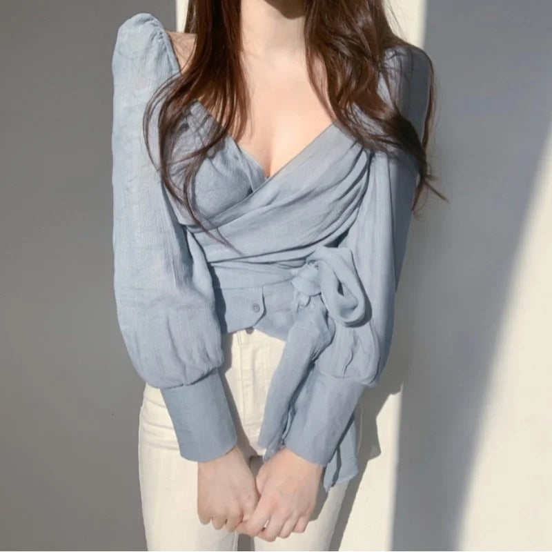 Fashion Elegant Chiffon Blouse Top For Women