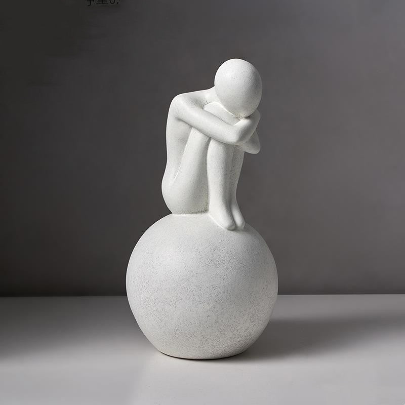 Nordic Minimalist Art Abstract Character Ornament