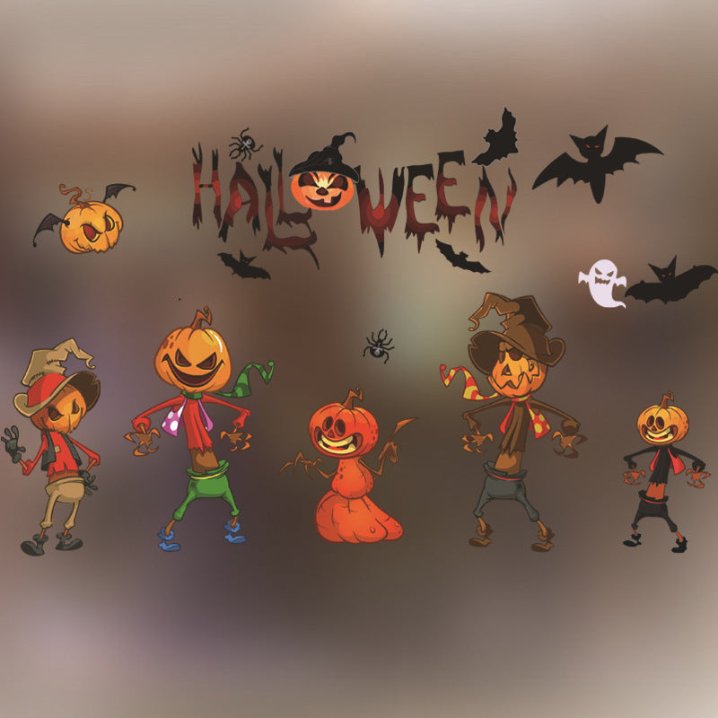 Halloween Decoration Kindergarten Stickers Glass Door
