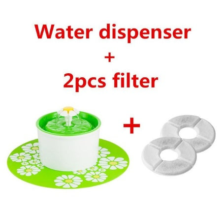 Fashion Automatic Lower Style DogKitten Water Drinking Pet Fountain Pet Bowl Drink Dish Filter
