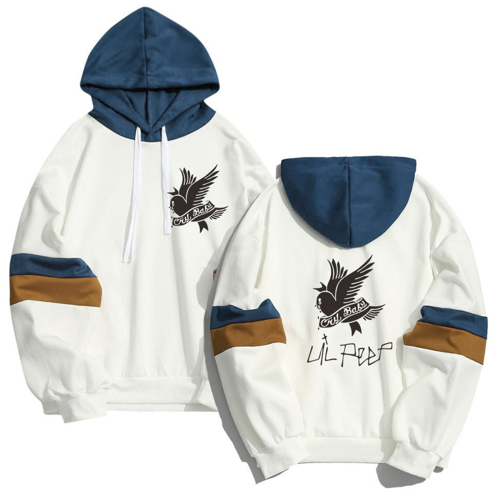 Unisex Patchwork Hoodie Cotton Poly Oversized Spring Summer