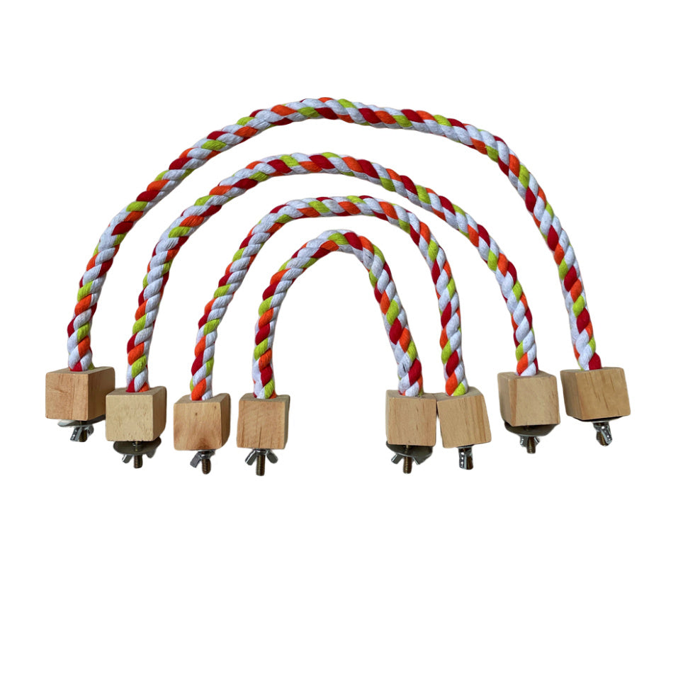Parrot Climbing Rope Toy Bird Swing Rings