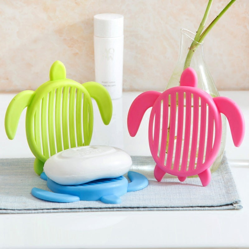 Creative Tortoise Bathroom Soap Holder – Cute Non-Slip Soap Dish for Bathroom and Kitchen Storage