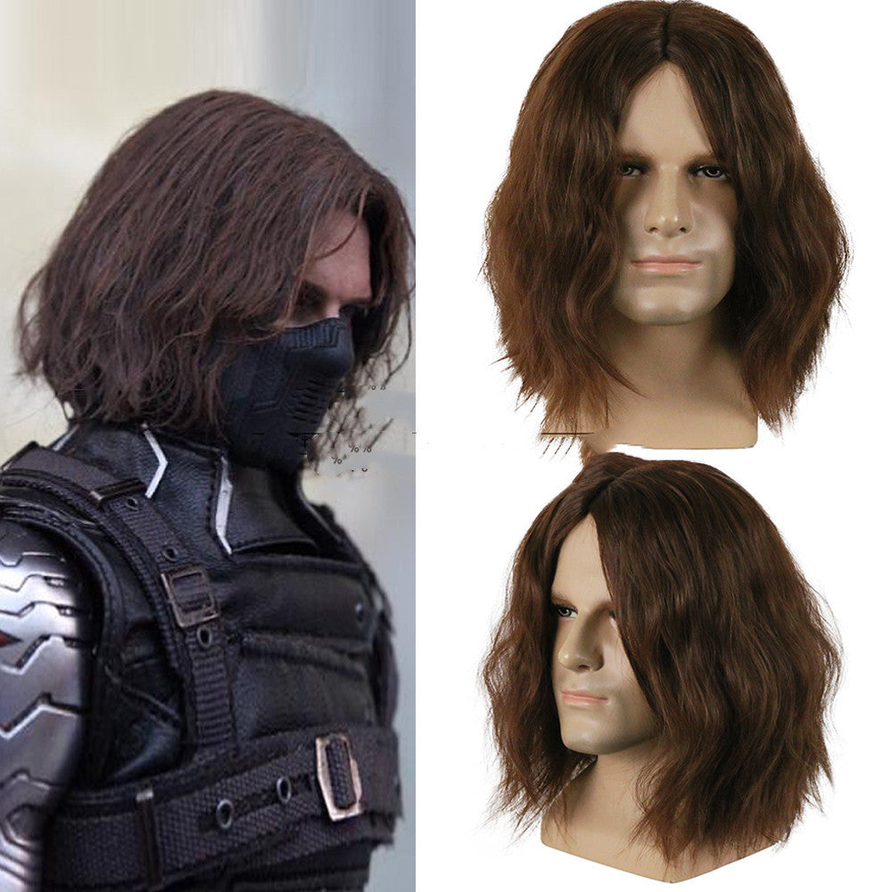Winter Soldier Brown Wig Around