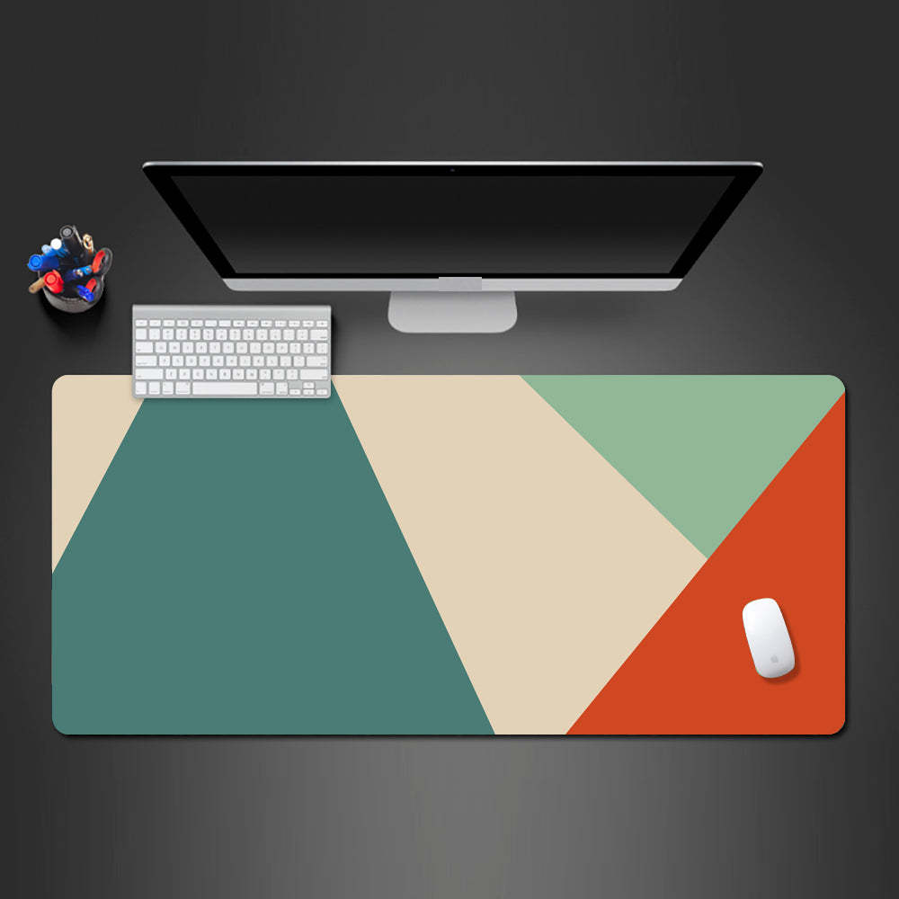 Symmetrical Pattern Mouse Pad – Non-Slip Rubber Base, Smooth Cloth Surface, Stitched Edge