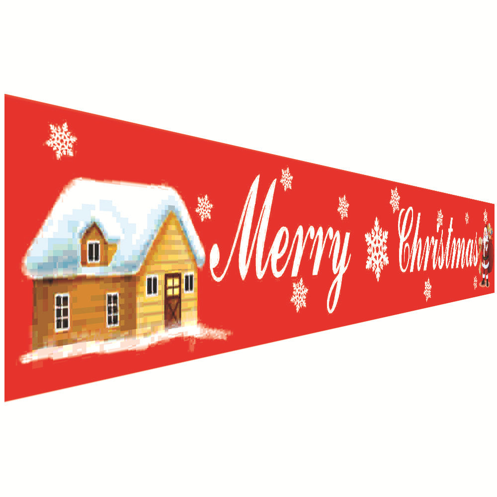 Christmas Couplet Curtain Banners Hanging Flag Window Pendants