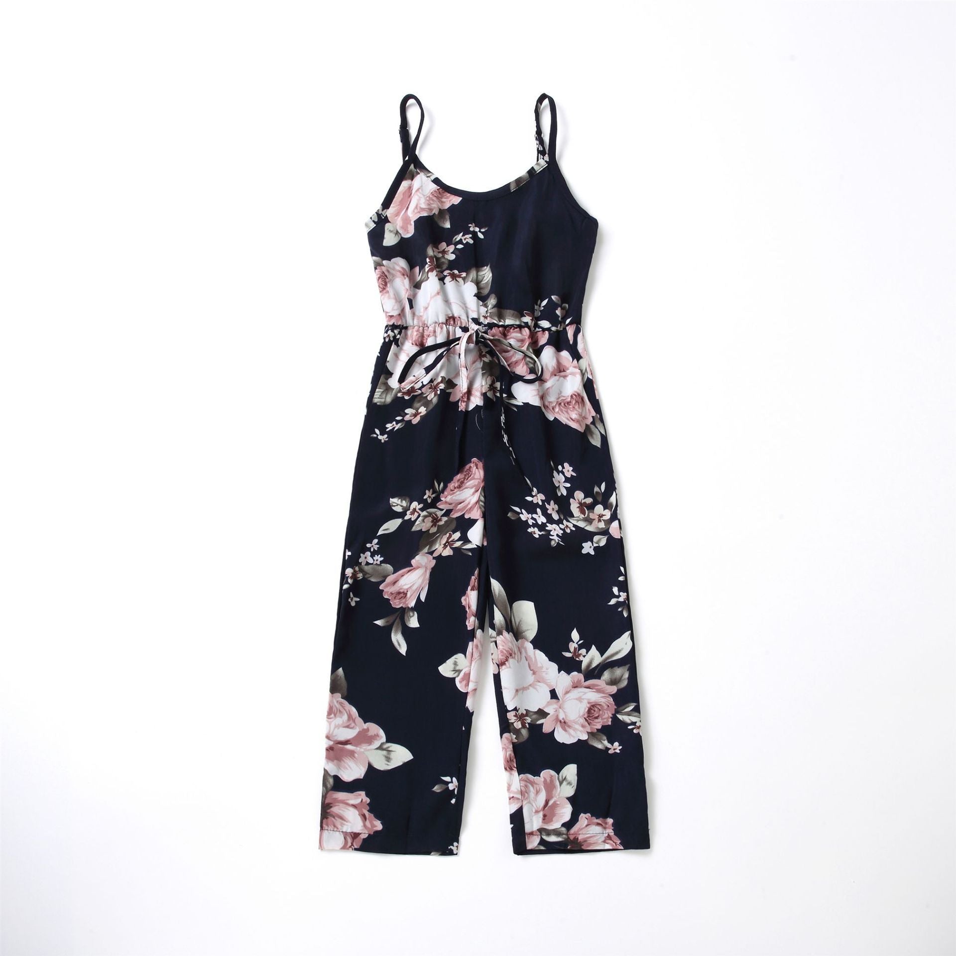 New Women's Deep V Strap Jumpsuit Parent-child Outfit