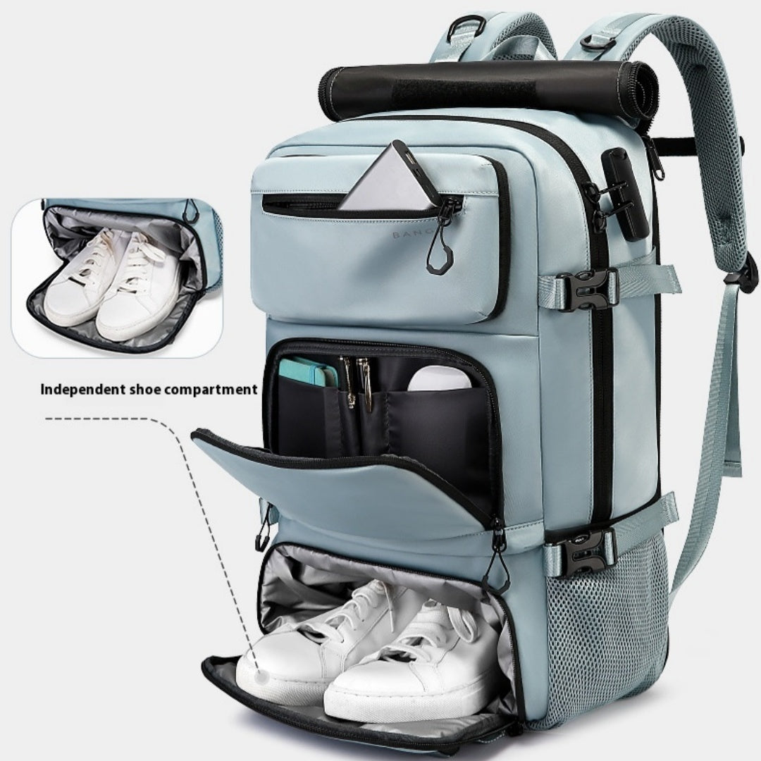 Men's Travel Backpack Oxford Cloth Letters Pattern 20-35L