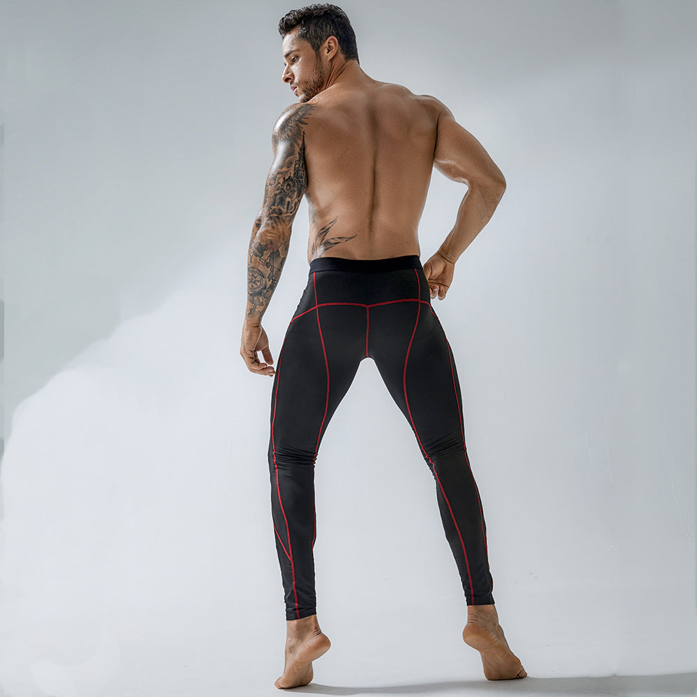 Men’s Workout Sports Leggings – Elastic Tight Fitness Pants