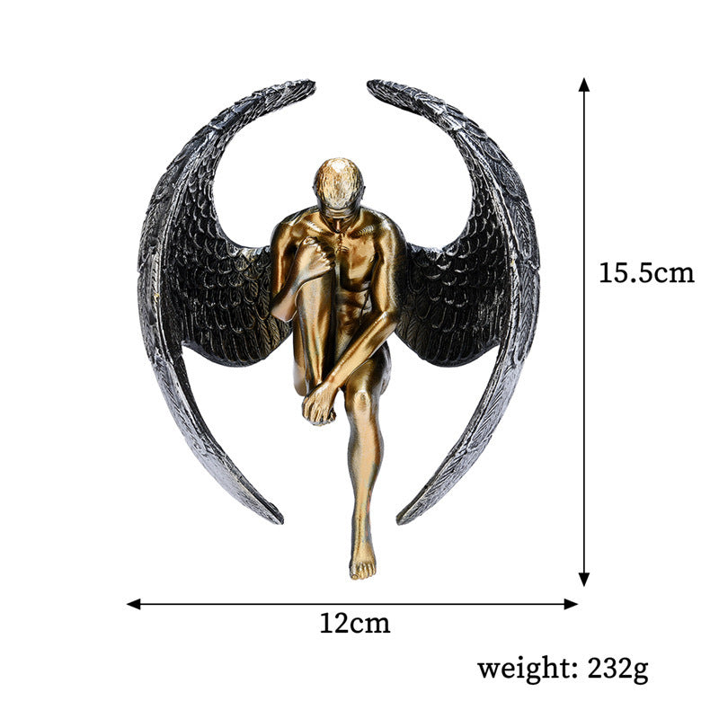 Home Simple Contemplative Angel Resin Ornaments