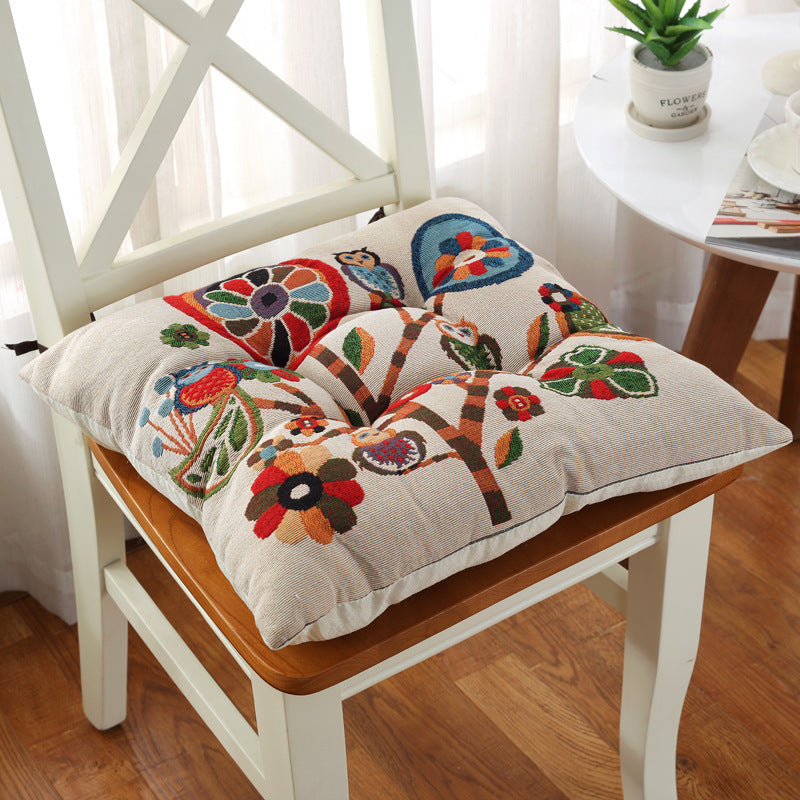 Thickened Non-slip Chair Cushion Tatami Children's Heightened Dining Chair Cushion Solid Wood Stool Car Seat Cushion