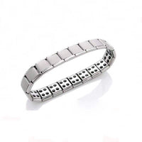 Silver double row magnet