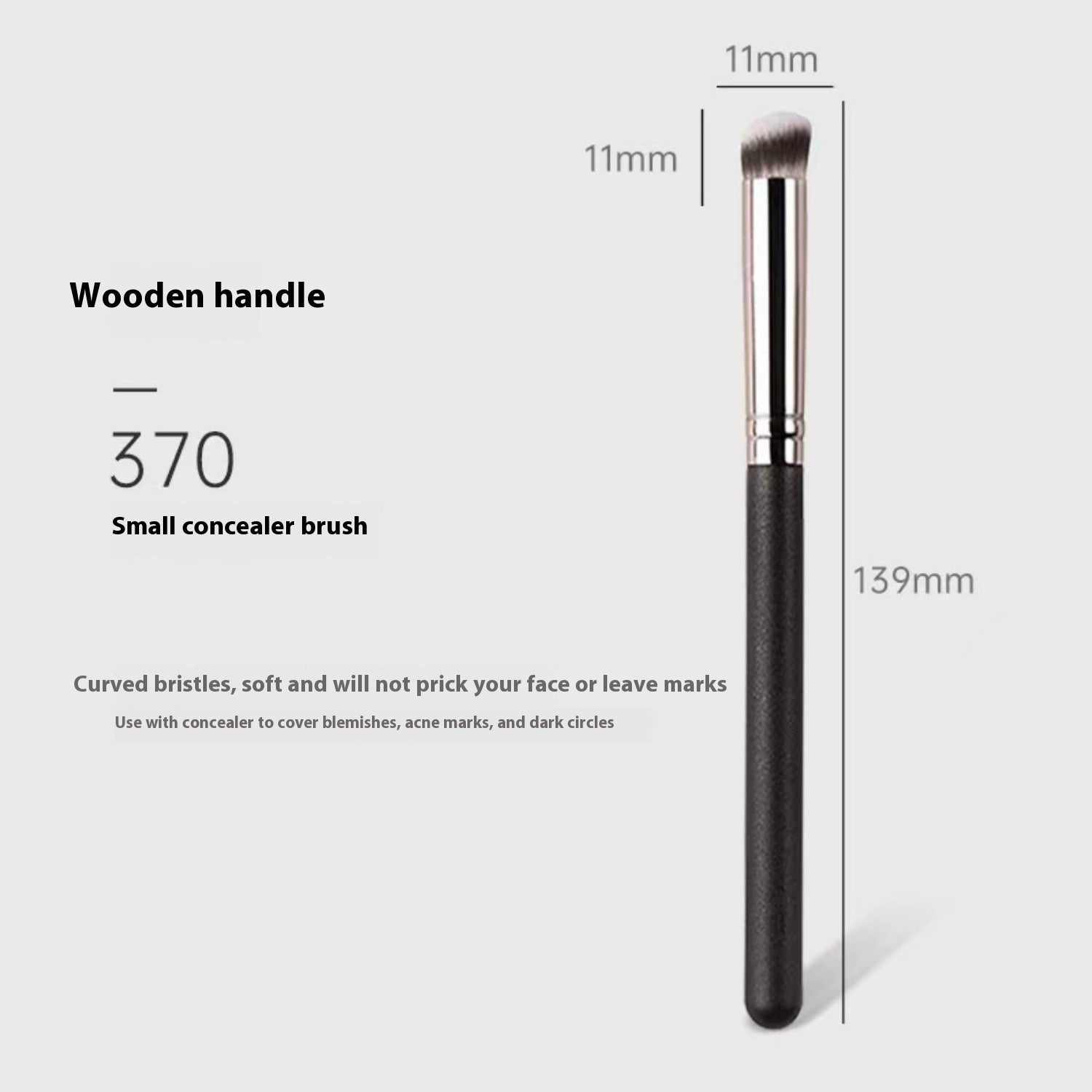 Three Color Waterproof Concealer Kit With Synthetic Brush