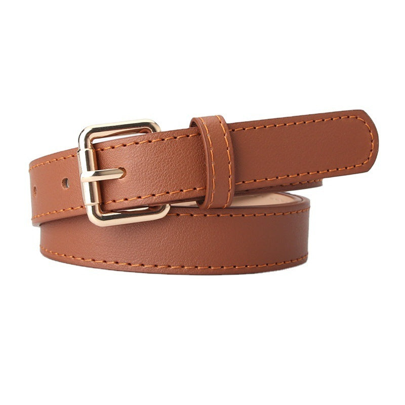 Women's Simple PU Korean Style Belt