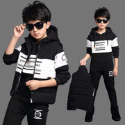 Boys Sport Suit 3 Piece Set Casual Polyester Regular Fit