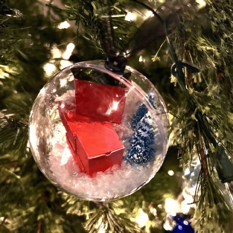 Christmas Tree Transparent Ball Hanging Decoration Ornaments