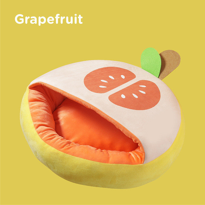 Pet Fruit Quilt Nest Keeps Warm In Autumn And Winter