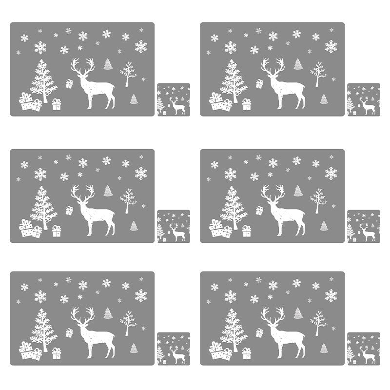 Christmas Table Mat Coaster Creative Heat Insulation Anti-skid