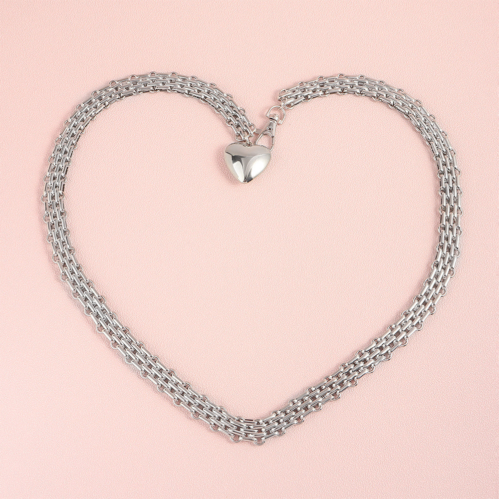 Unisex Love Chain Pendant Waist Chain