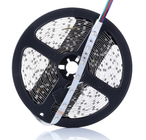 2835 RGB LED Strip Lights 300 LEDs IP65 Waterproof with Remote and 12V 5A Power Supply Set