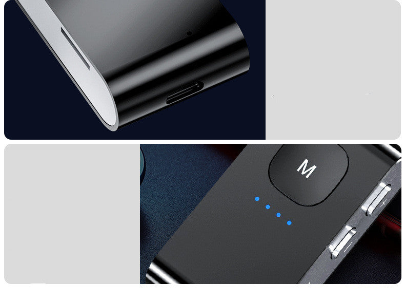 Bluetooth 5.0 Audio Adapter – Transmitter & Receiver with TF Card Playback and AUX Output