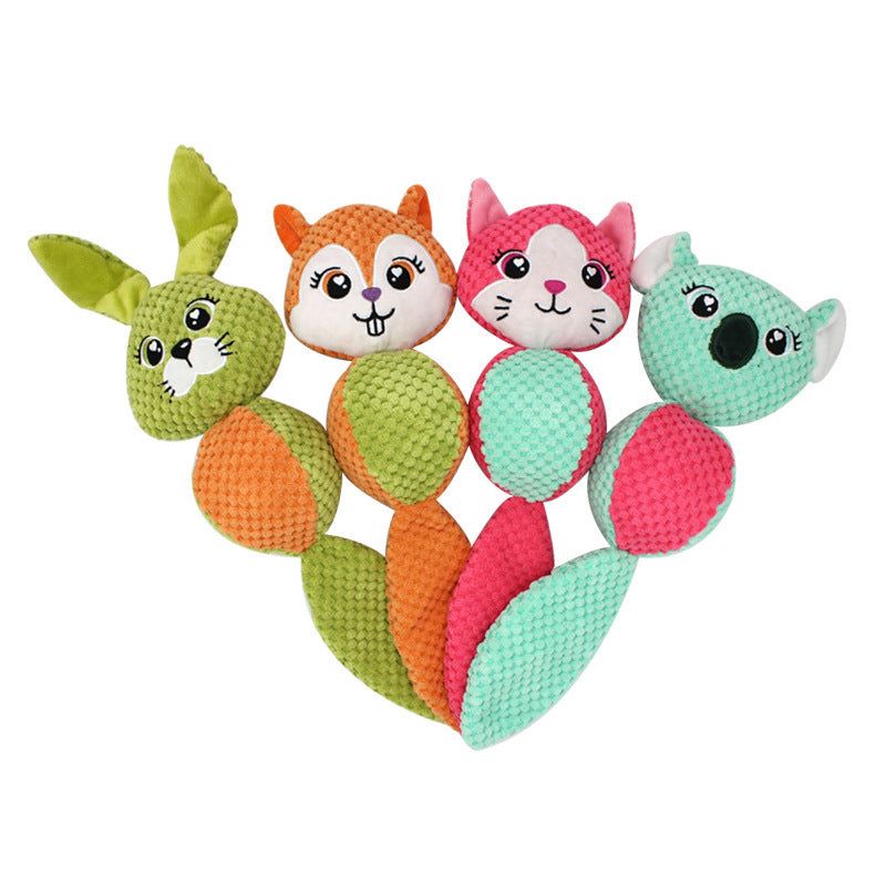 Dog Plush Toy Cute Rabbit Bear Anti-bite